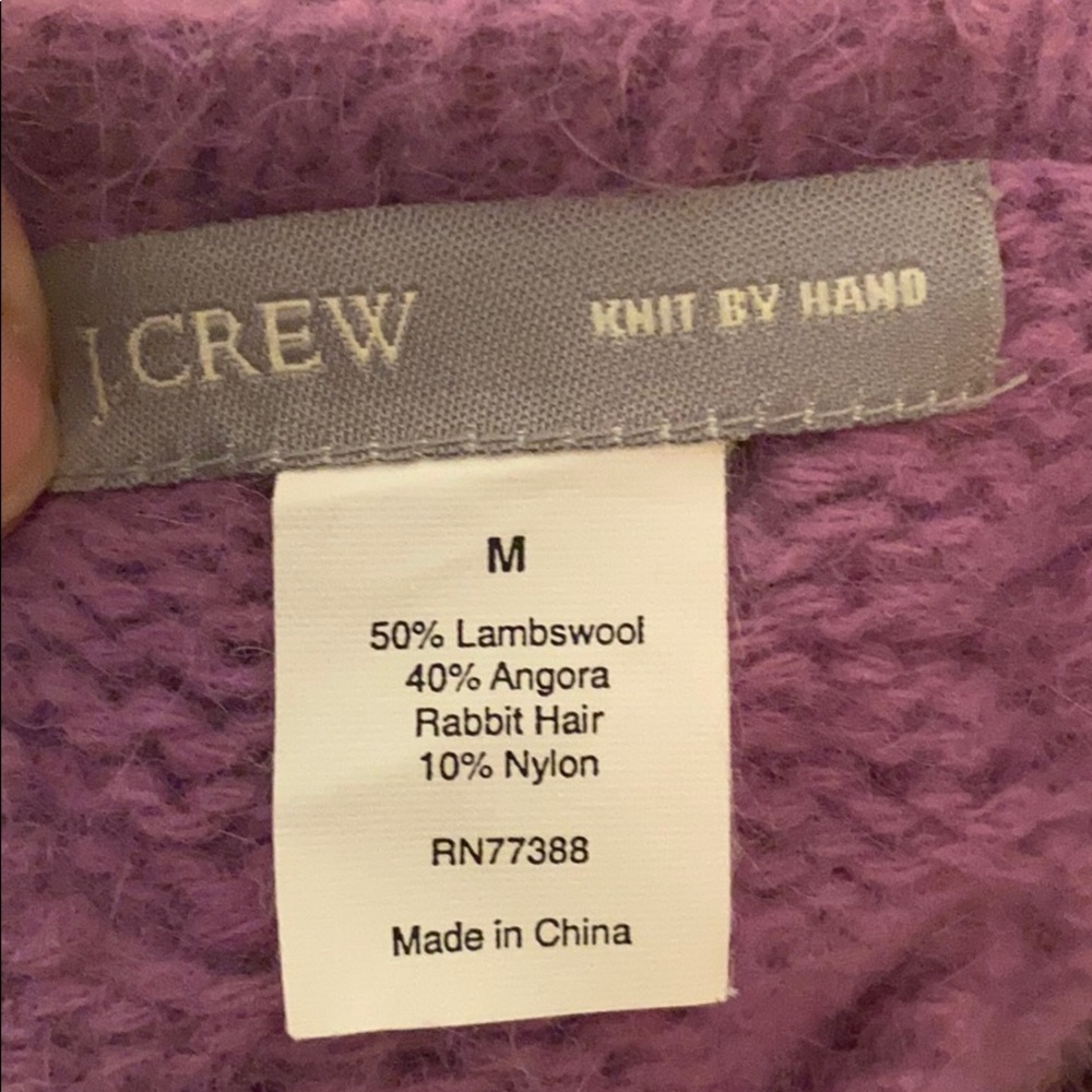 J. Crew Angora Lambswool Cable Knit Sweater - Picture 8 of 8